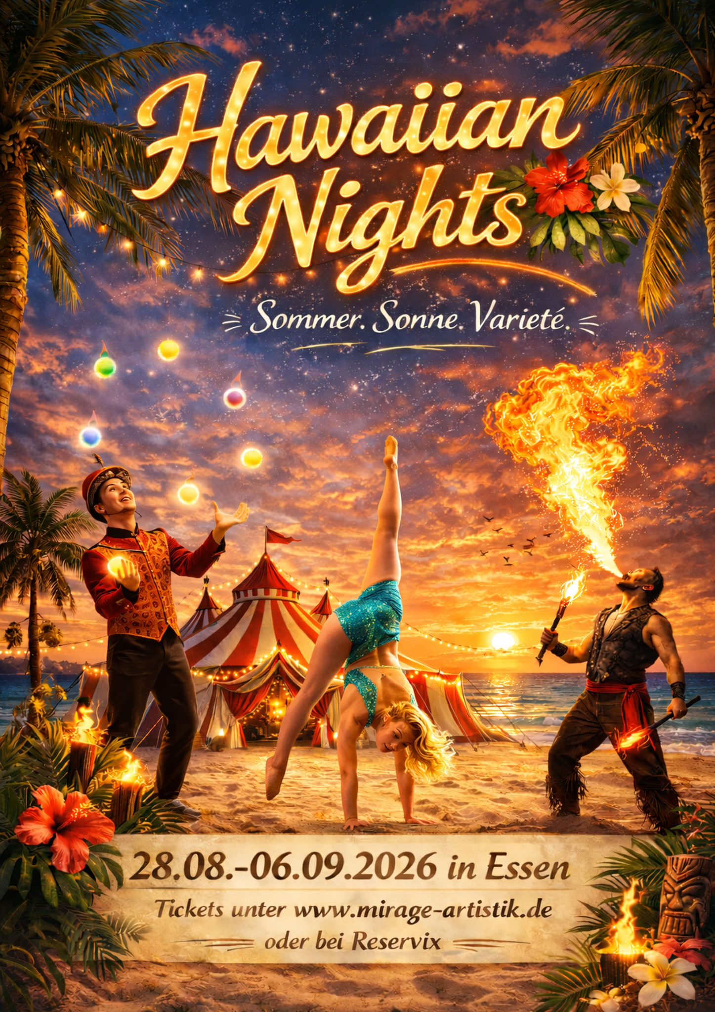 Hawaiian Nights 28.08. bis 06.09.2026 in Essen